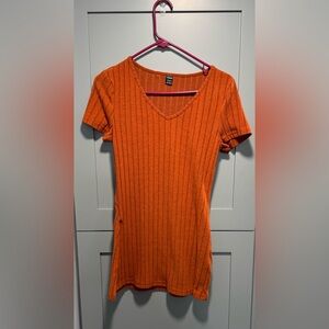 V-Neck Ribbed Women's Top